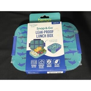 NIP Bentgo Kids Snap & Go Leak Proof Blue Shark Lunch Box